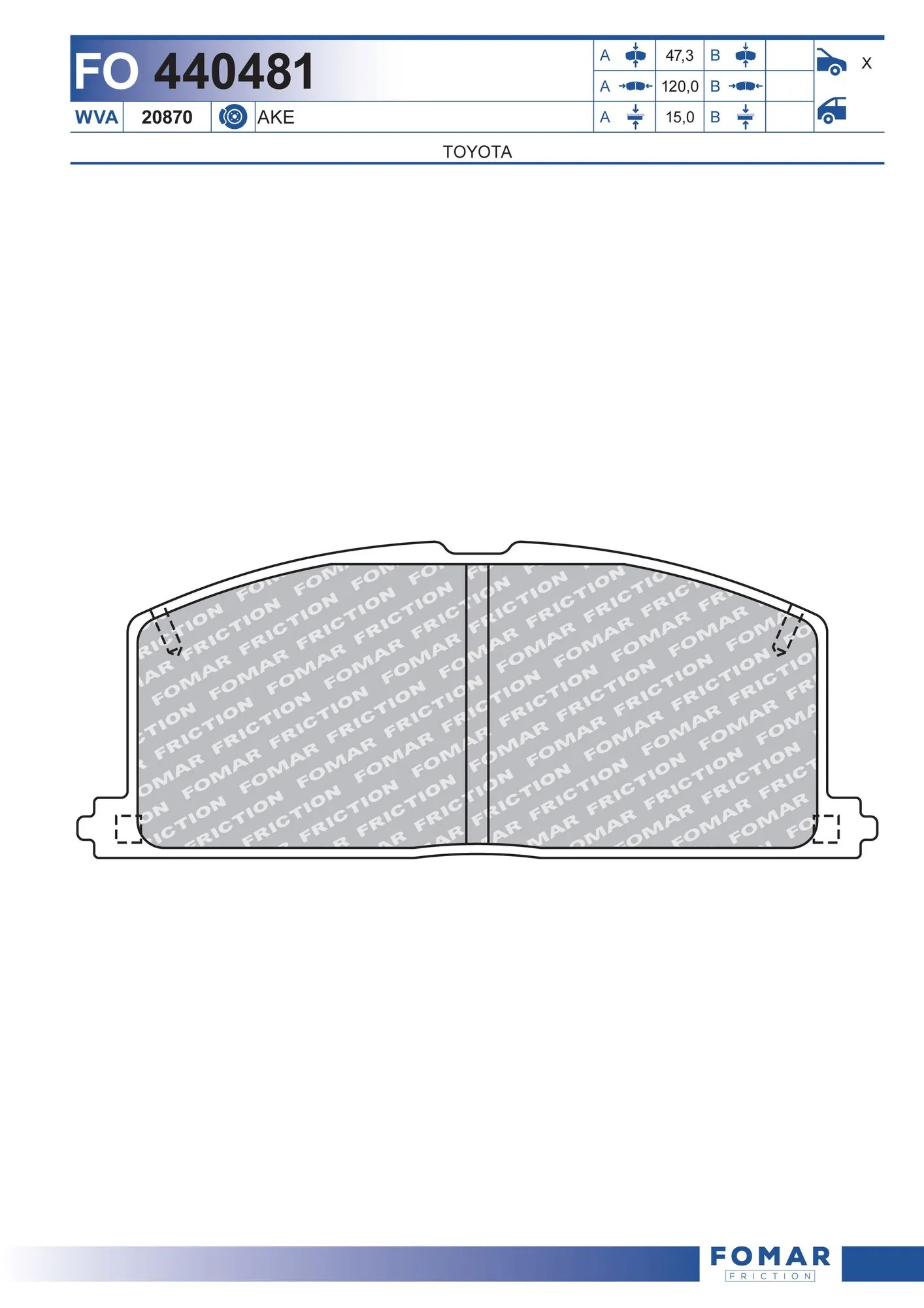 Brake Pad Set, disc brake